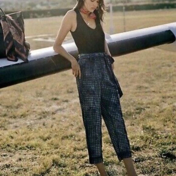 Maeve for Anthropologie Bleached Gingham Pants, 14 - Picture 2 of 15